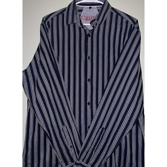 Cuadra Style Legacy Long Sleeve Button Up Shirt Large Made In Turkey - Picture 3 of 12